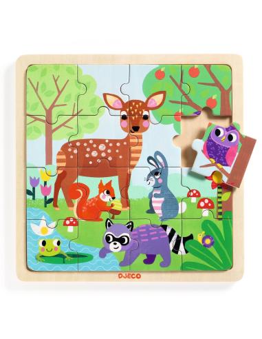 Puzzle en Bois - Puzzlo Forest (16 pcs)