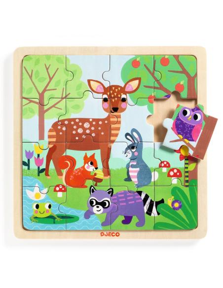 Puzzle en Bois - Puzzlo Forest (16 pcs)