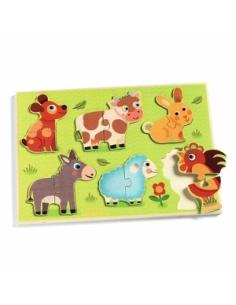 Puzzle Encastrement Bois - Coucou-Cow 2