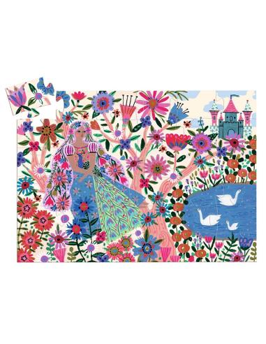 Puzzle Silhouette (36 pcs) - La Princesse et son Paon