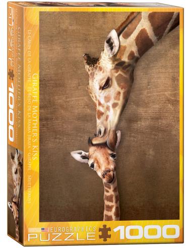 Puzzle (1000pcs) - Le Câlin de la Girafe