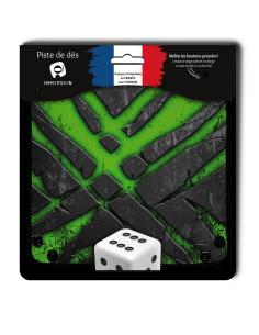 Piste de dés néoprène - Cracked Metal 2