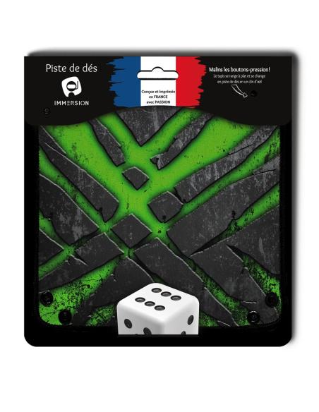 Piste de dés néoprène - Cracked Metal